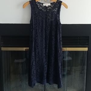 Navy lace dress